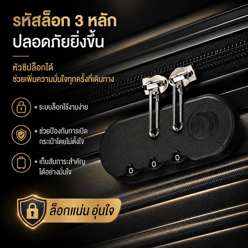 กระเป๋าเป้สะพา 20 นิ้ว กระเป๋าลาก 24นิ้ว วัสดุ ABS+PCย้อน น้ำหนักเบา กระเป๋าล้อลาก luggage 360 องศา ทนสุดๆ รูปที่ 5
