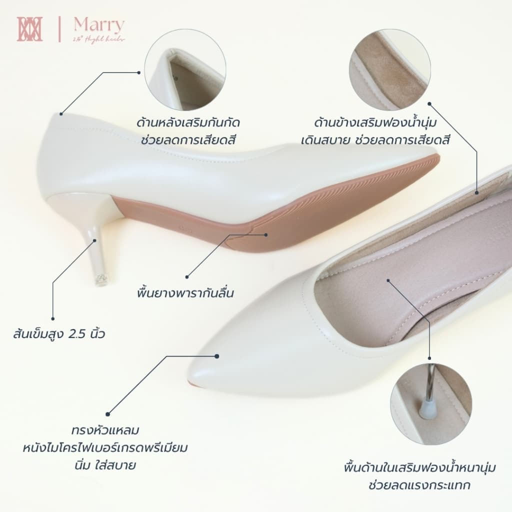 iamJinny JN551 รุ่น Marry 2.5" สีดำ รูปที่ 7