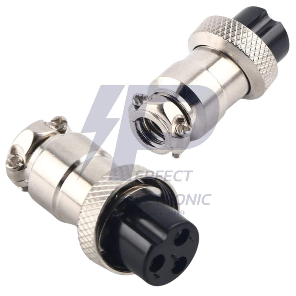 GX16 Plug Connector, Aviation Plug คอนเนคเตอร์ ปลั๊กการบิน 16mm. , 2-8Pin, ตัวผู้-ตัวเมีย, แบบต่อกลาง " ในไทย " รูปที่ 8