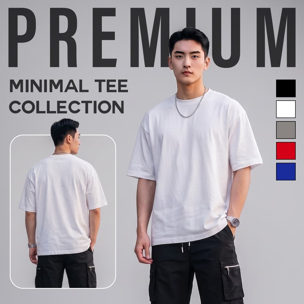 เสื้อยืดสีพื้น ผ้าCOTTON 100% รูปที่ 3