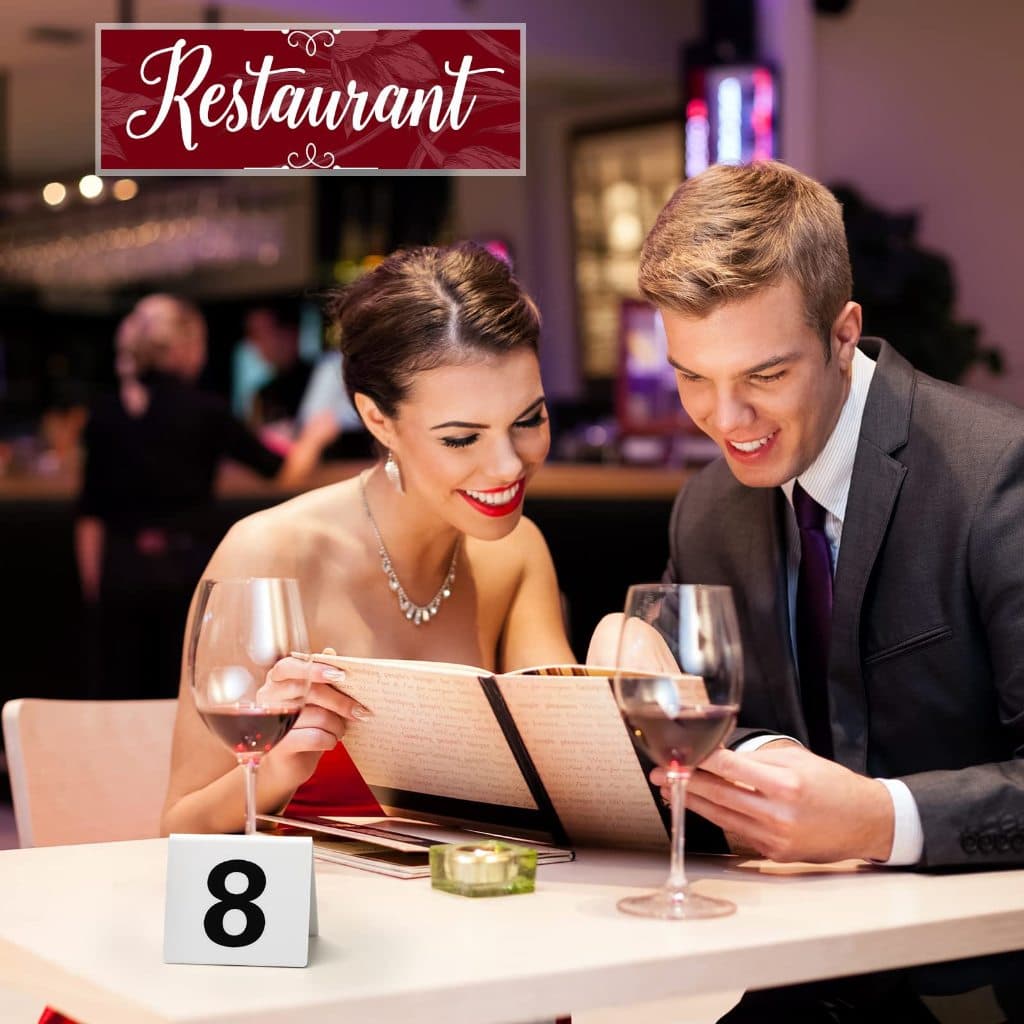 ป้ายหมายเลขโต๊ะสแตนเลส เบอร์โต๊ะ มี10ชิ้น Table Numbers Set 1-20 ป้ายตั้งโต๊ะ ป้ายบอกเลขโต๊ะสแตนเลส รูปที่ 4