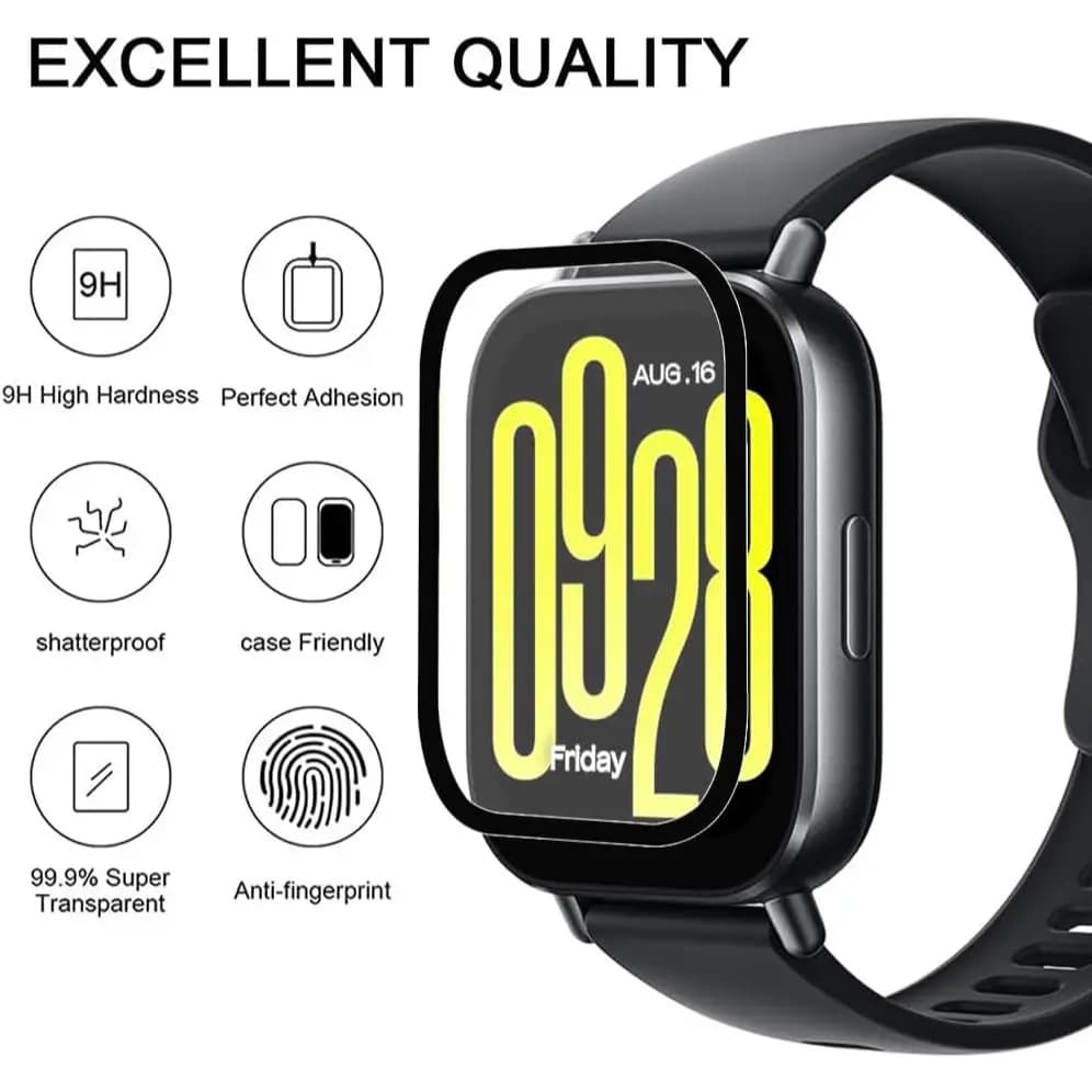 1-5PCSสำหรับXiaomi Redmi Watch 5 Lite ป้องกันหน้าจอคลุมทั้งหมด Watch 5 Active 5 Lite สมาร์ทนาฬิกา 3D โค้งป้องกันฟิล์มไม่ รูปที่ 6