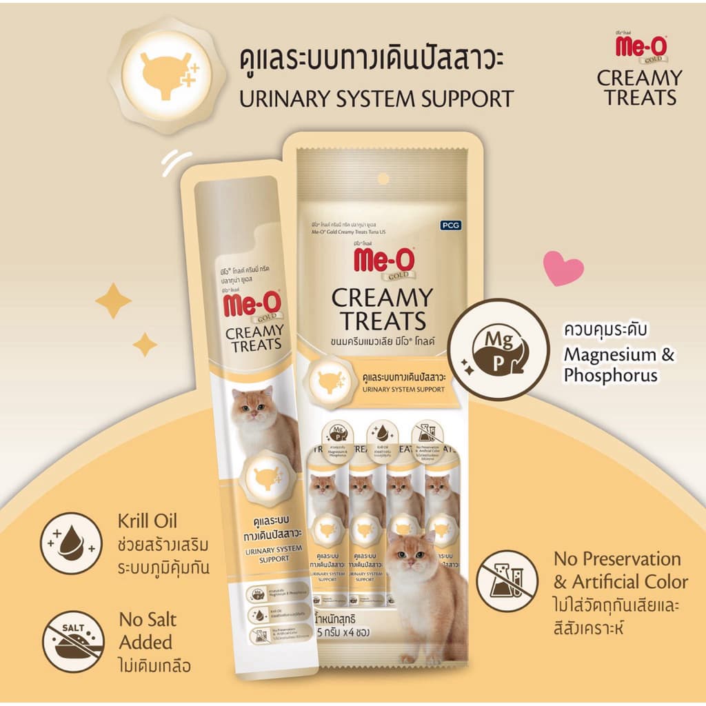 Me-o gold Creamy Treats ขนมแมวเลีย รูปที่ 3