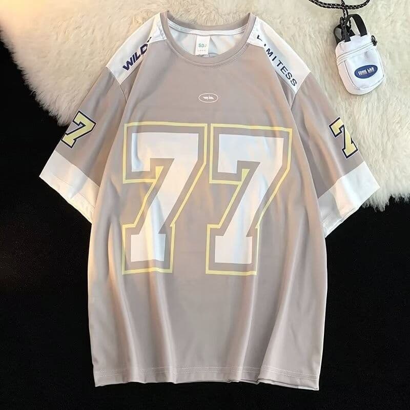 เสื้อทรงสเก็ตผู้หญิง oversize เสื้อผ้าสาวอวบคนอ้วนไซส์ใหญ่ เสื้อโอเวอร์ไซส์เบสบอล วินเทจ กีฬาลําลองทรงหลวมสไตล์เกาหลี รูปที่ 8