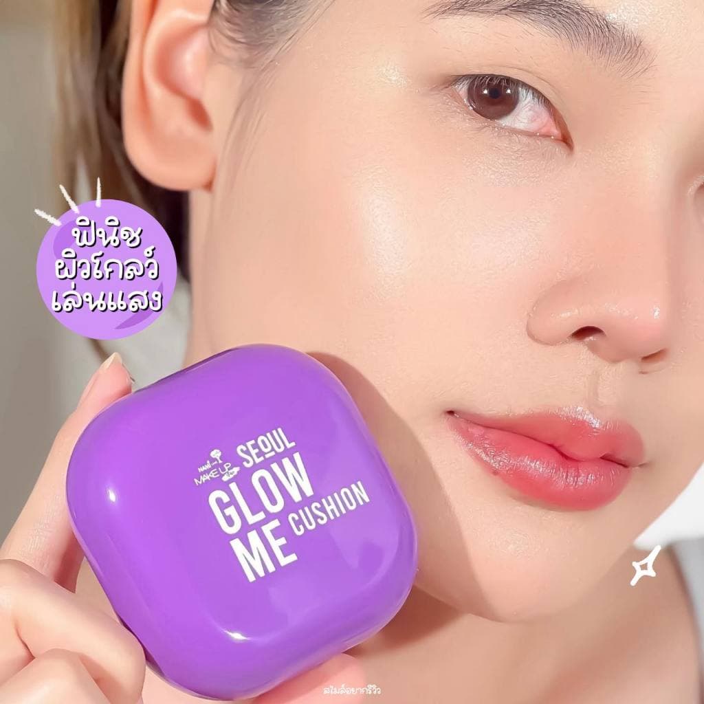 คุชชั่นม่วง เบอร์02 Nami Glow Me Cushion SPF35 PA+++ 12g. รูปที่ 6