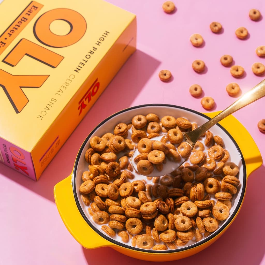 OLY. High Protein Cereal Wild Honey Flavor 210 g ซีเรียลโปรตีนสูง รสน้ำผึ้ง รูปที่ 2
