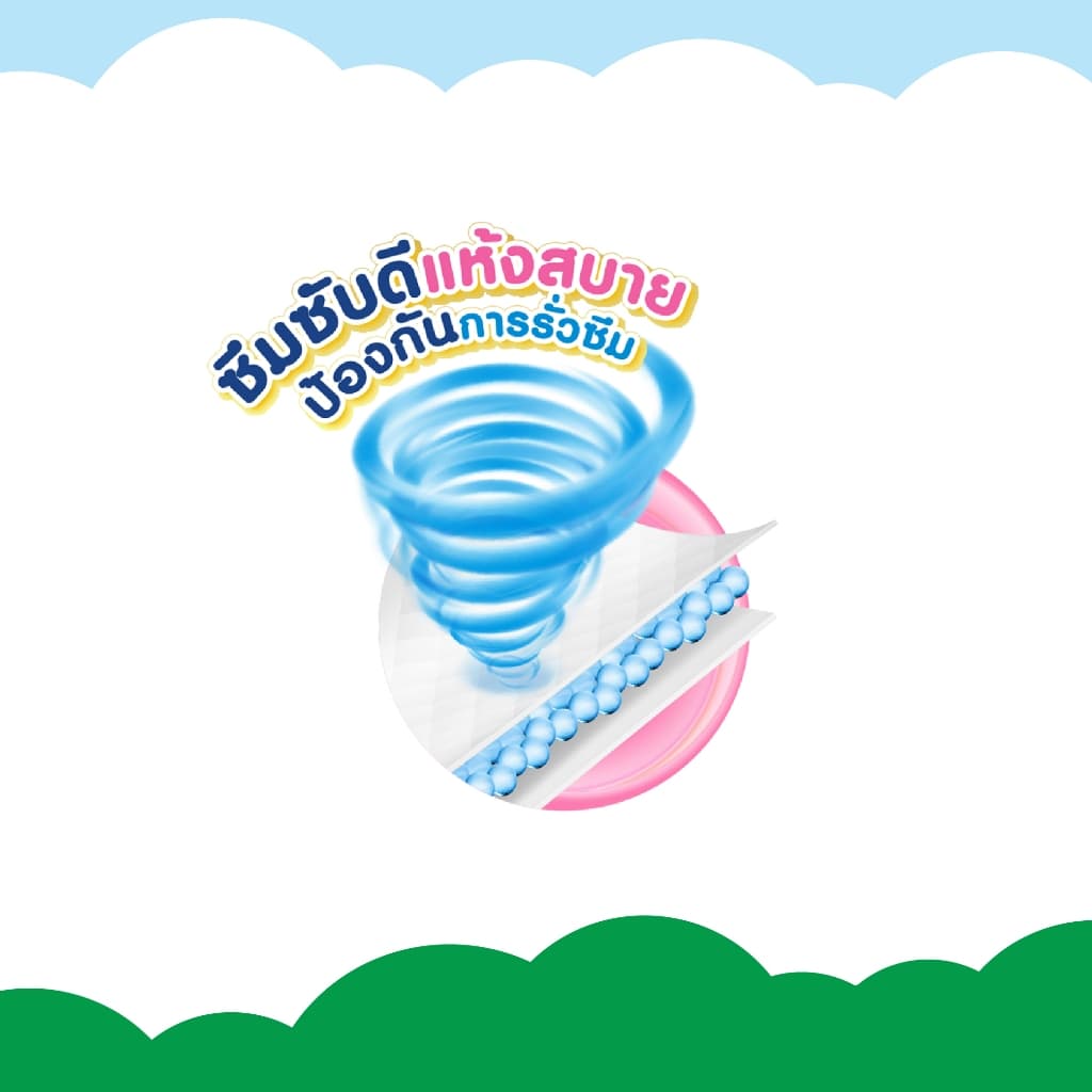 เบบี้เลิฟ กางเกงผ้าอ้อมเด็ก เดย์ไนท์แพ้นส์ ซุปเปอร์จัมโบ้ ไซส์ S-3XL. BABYLOVE DAY NIGHT PANTS รูปที่ 6