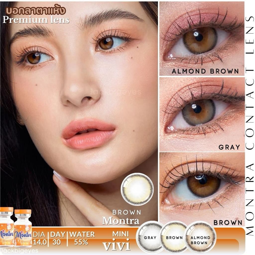 Mini Vivi Almond brown / brown ค่าสายตา 0.00-1000 รูปที่ 6