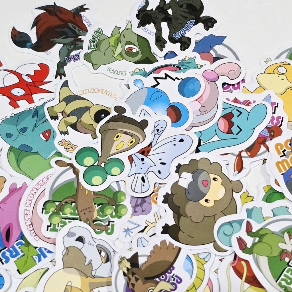 สติ๊กเกอร์ Pokemon โปเกมอน Pikachu ปิกาจู ชิ้นเล็กๆ น่ารักๆ รูปที่ 7