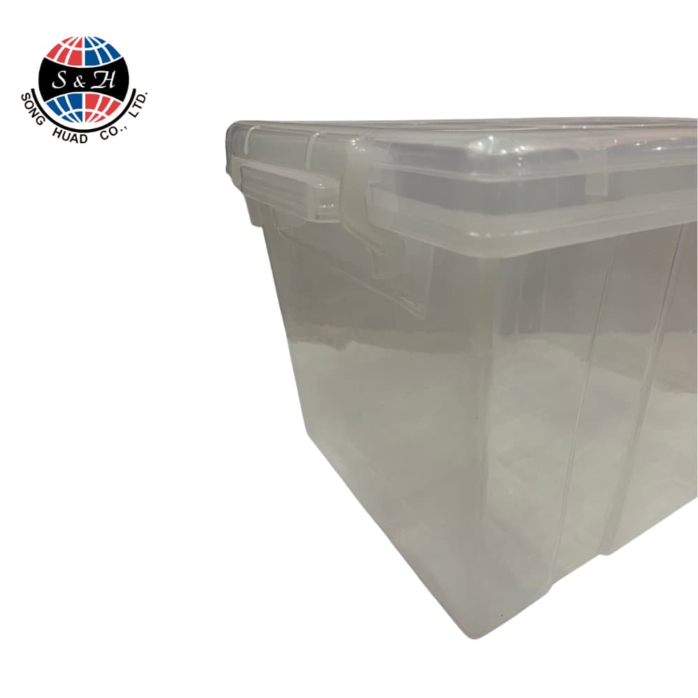 กล่องพลาสติกใสมีฝาปิด ขนาด 40x30x25.5cm รุ่น 7044 รูปที่ 8