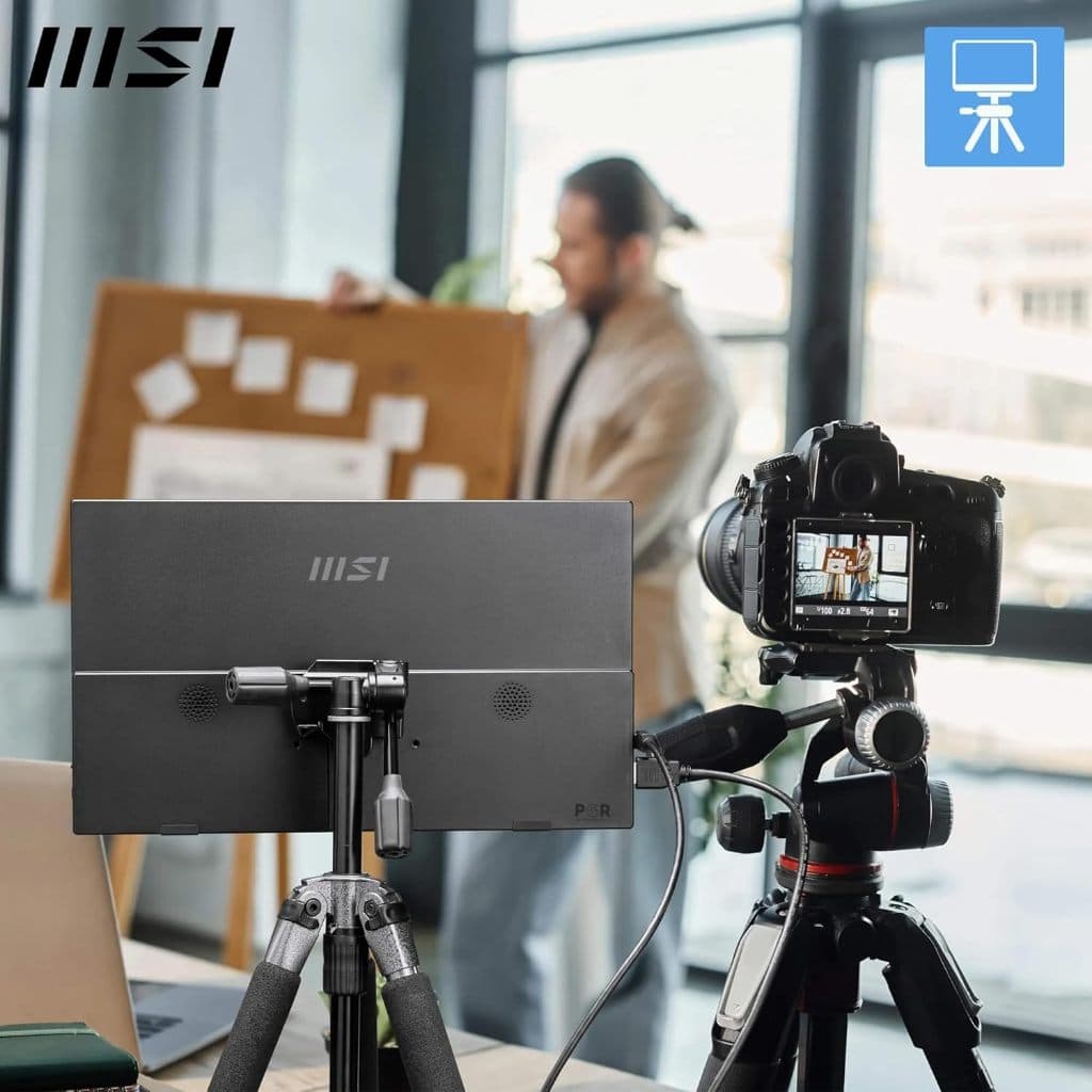 MSI Pro MP165 E6 Portable Monitor 15.6 Inch Full HD - IPS Panel 1920 x 1080, 60Hz, 4ms, Speaker, HDMI, USB-C, Vesa Mount รูปที่ 8