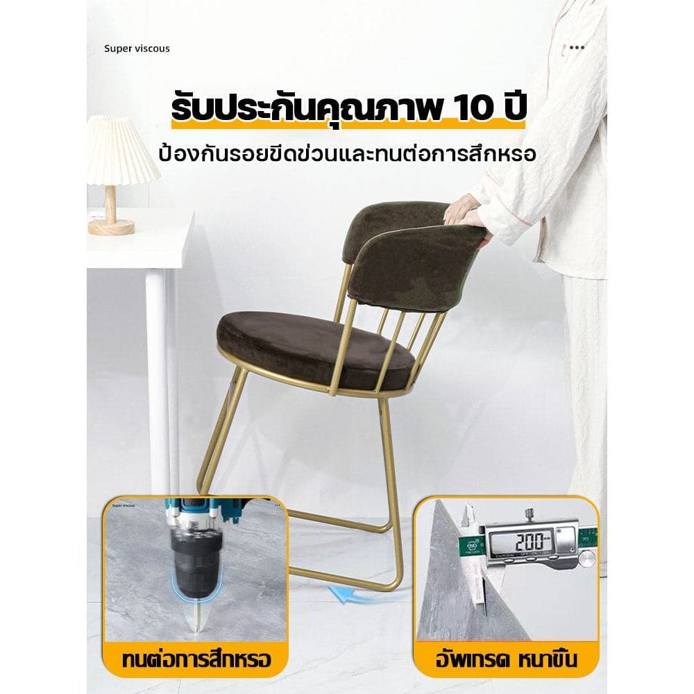 MITUR ส่งใน48H กระเบื้องยาง 60x60 ซม กันลื่น ไม่หลุดง่าย ปูพื้นห้องนอน กระเบื้องยางลายหินอ่อน รูปที่ 2