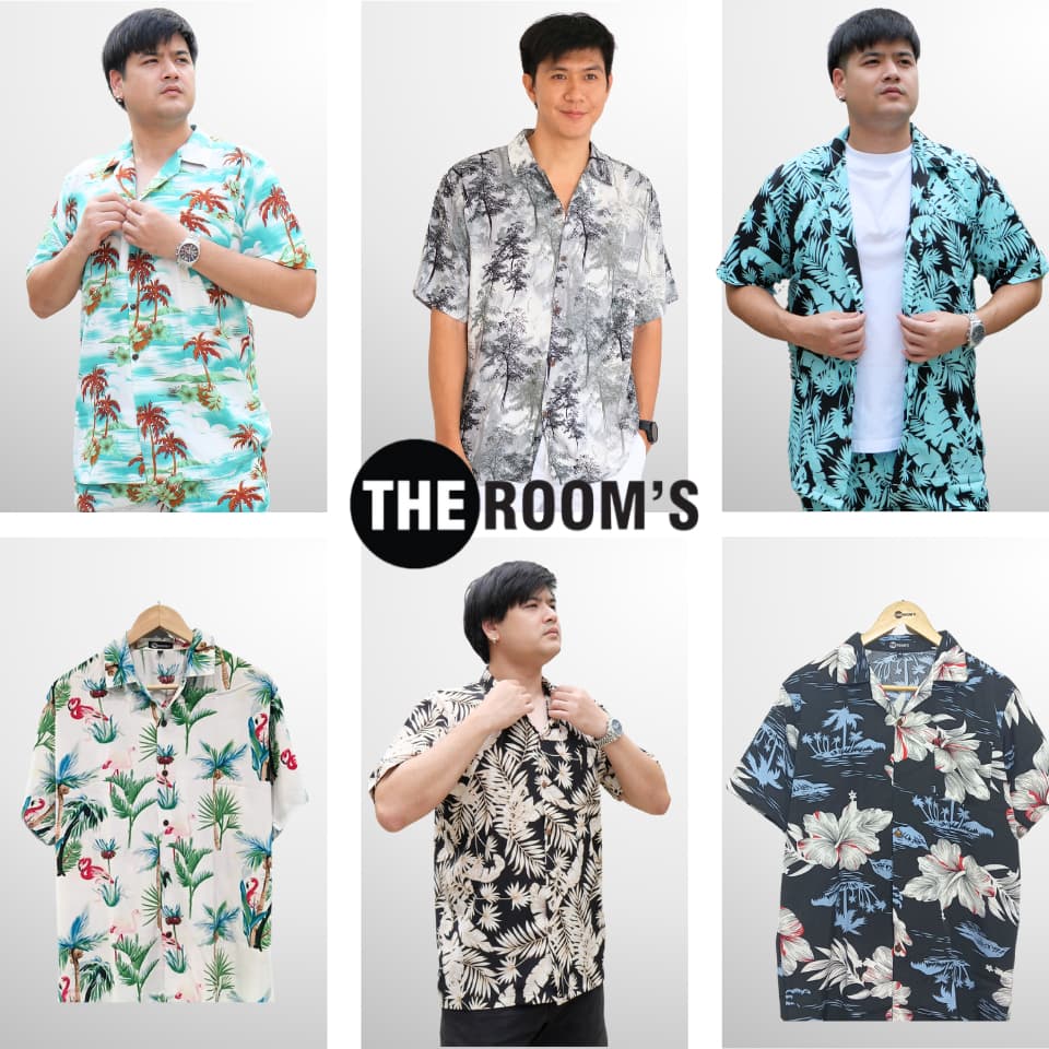 THE ROOM'S - เดอะรูม เสื้อฮาวาย โคตรนุ่ม แค่สะบัดๆ ผ้าดีมาก ลายสุดฮิต รูปที่ 2