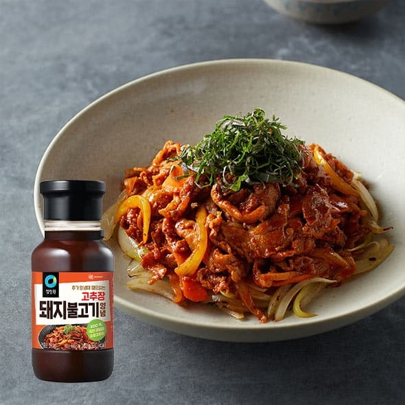 ซอสหมักหมูเกาหลี รสโคชูจัง Chungjungone Gochujang Pork Bulgogi 고추장 돼지 불고기 บุลโกกี นำเข้าจากเกาหลี รูปที่ 7