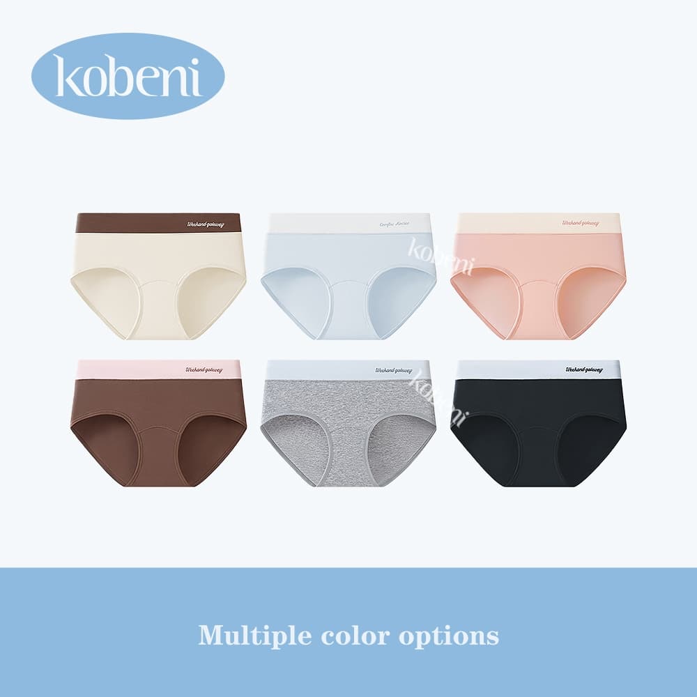 ⭐KOBENI⭐กางเกงในผู้หญิง กางเกงชั้นใน ไร้ขอบ ผ้าฝ้าย รุ่นเอวกลาง ไม่ม้วนงอ ยืดหยุ่นสูง ระบายอากาศดี รูปที่ 8