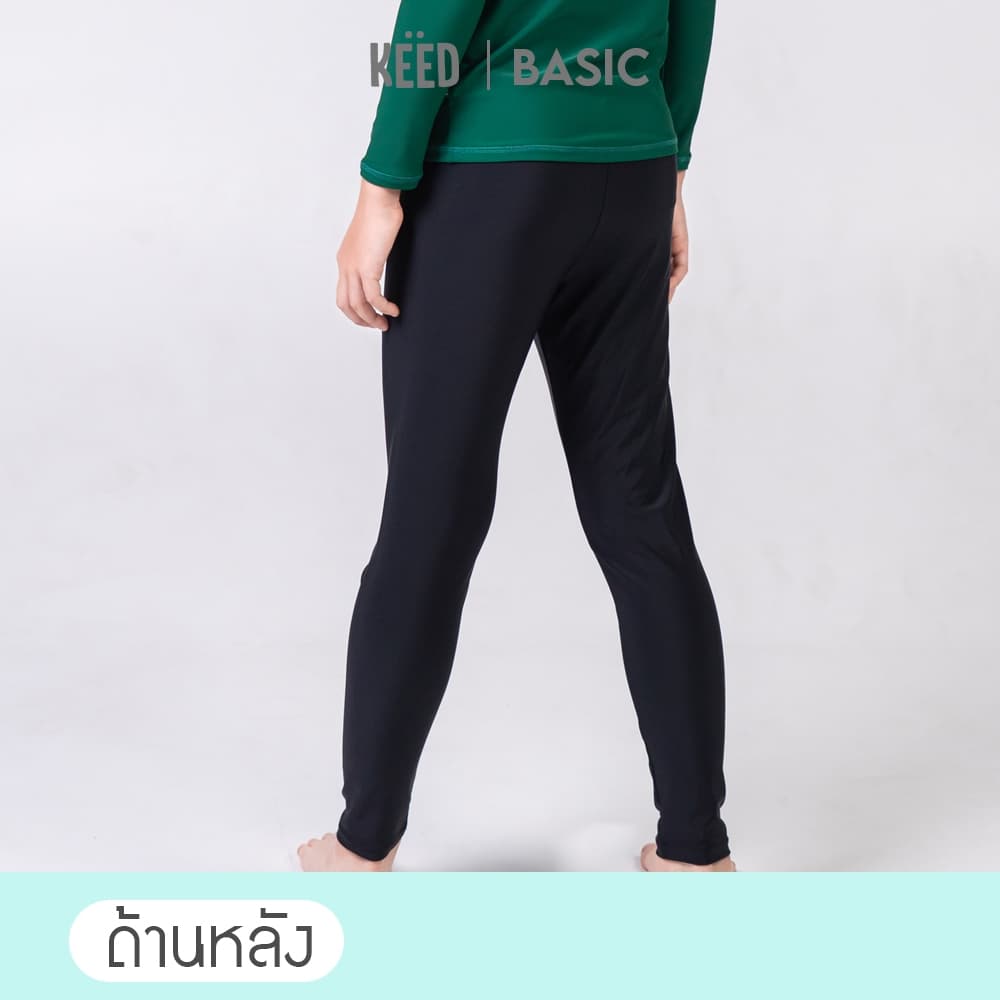 NEW KEED BASIC : กางเกงว่ายน้ำเด็กโต ขายาว ตกแต่งด้วยสกรีนด้านข้าง *117* รูปที่ 6