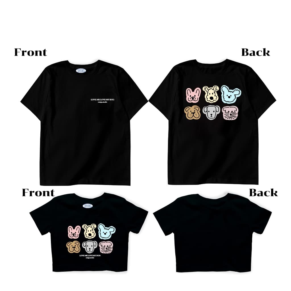 resign.studio - Oversize/Crop ลาย Love me love my dog รูปที่ 3