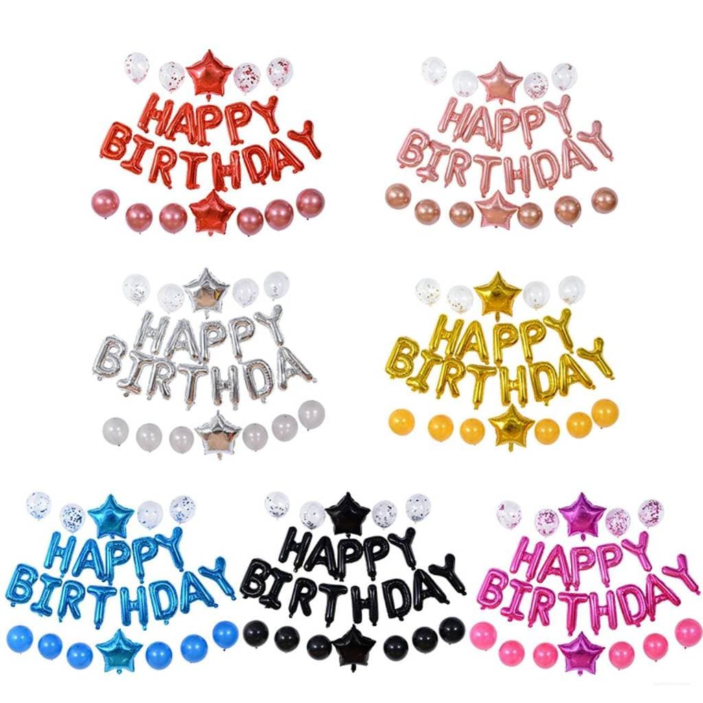 ลูกโป่งฟอยล์ Happy birthday มีหลายสี รูปที่ 4