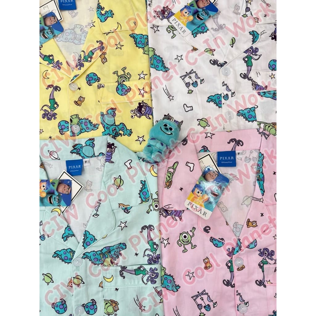 ชุดนอน Monster’ Inc มอนสเตอร์ ผ้าคอตตอนซาติน รอบอก42“ ลิขสิทธิ์แท้ ผ้านุ่ม ใส่สบาย โนบรา รูปที่ 6