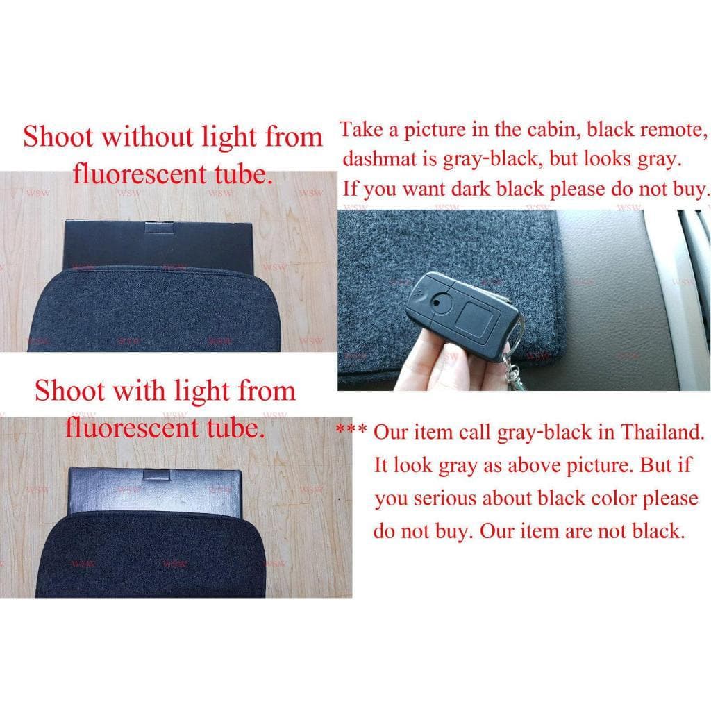 พรมปูหน้าปัดหนัง พรมปูคอนโซลหน้ารถ พรมหน้ารถ รวมรุ่น Toyota vios revo Fortuner Yaris Altis 2005-2023 ใส่ร่วมกันได้ รูปที่ 9