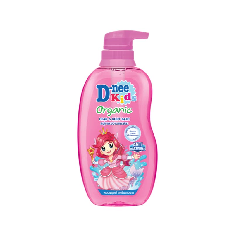 D-nee ดีนี่ คิดส์ สบู่เหลวเพื่อผิวและผม กลิ่น Berry Cherry ขวดปั๊ม 400 มล. รูปที่ 2
