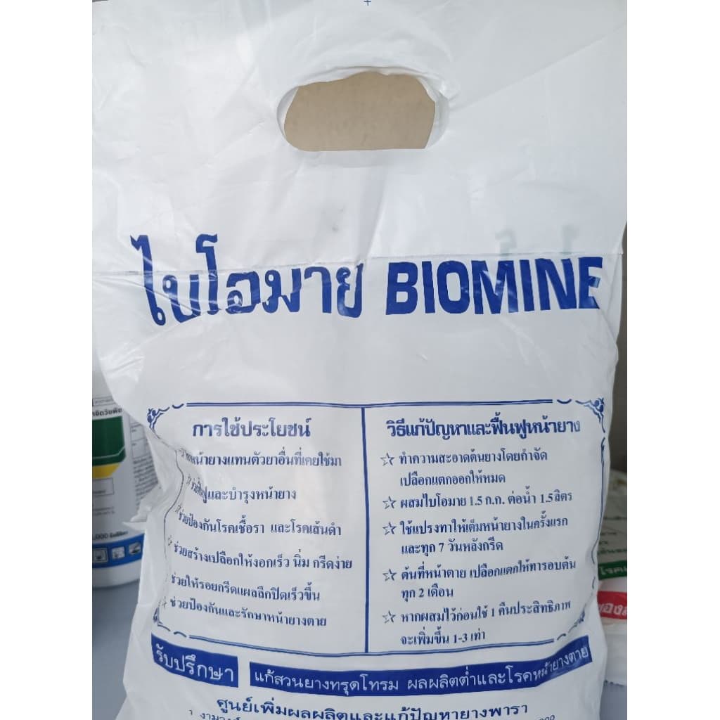 ไบโอมาย สำหรับทาหน้ายาง ป้องกันเชื้อรา เช่นราเส้นดำ รูปที่ 2