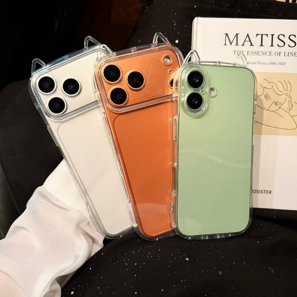 case 17promax เคสใสหูเเมว เคสนิ่ม สำหรับ ไอโฟน 17 pro max 17pro 17promax 17air for iphone17/pro/max รูปที่ 2