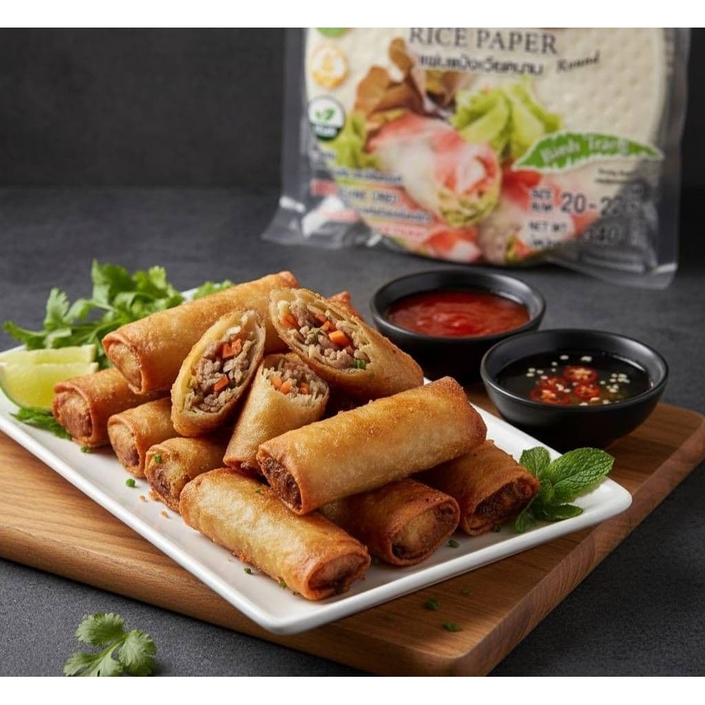 Sunlee Rice Paper แผ่นแป้งเวียดนาม​ Size​ 20-22 cm รูปที่ 2