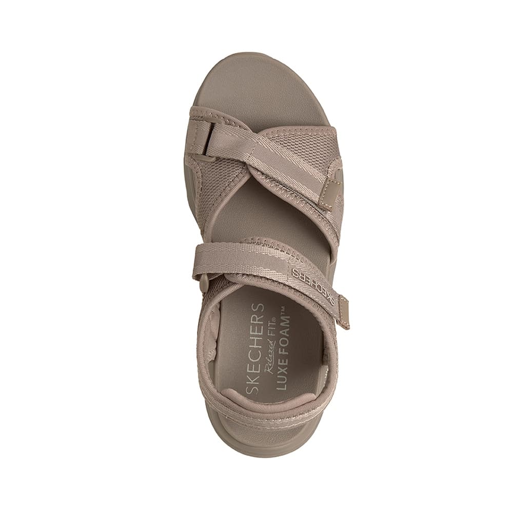 Skechers สเก็ตเชอร์ส รองเท้าแตะผู้หญิง Women Sport Comfort Sandal D'Lux Walker Sandal Shoes - 163585-TPE รูปที่ 4