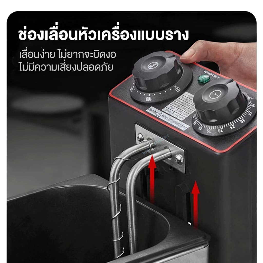 เตาทอดไฟฟ้า 3.5 ลิตร 2000W การให้ความ ร้อนด้วยอุณหภูมิคงที่ เพื่อการพาณิชย์ หม้อ ทอดเฟรนฟรายน์ Commercial deep fryer รูปที่ 7