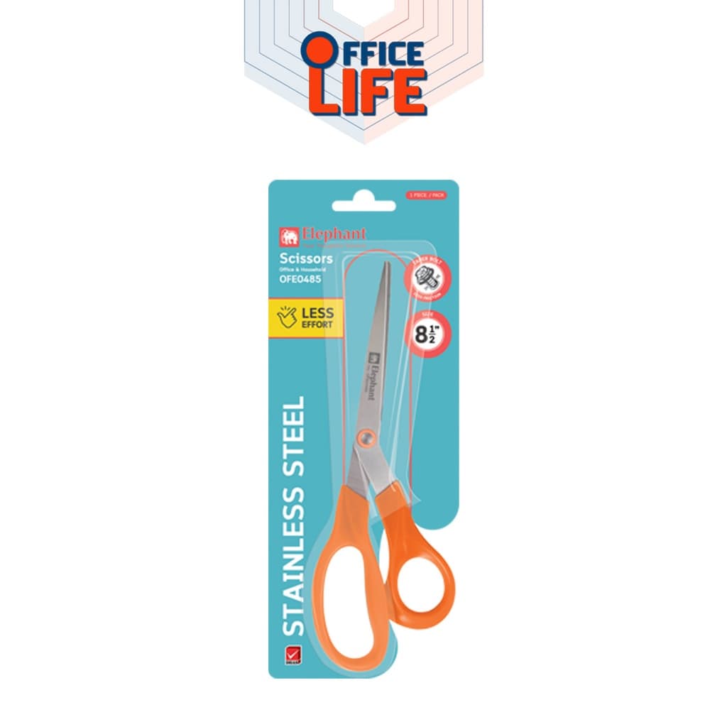 Elephant กรรไกร Scissors กรรไกรสแตนเลส OFE ขนาด 5 / 6.5 / 8 / 8.5 นิ้ว รูปที่ 2