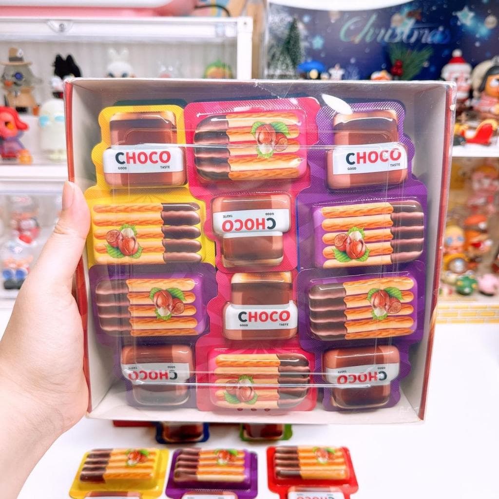 Choco แบบถาดและแบบกระปุก ขนมปังเเท่งบิสกิต จิ้มช็อกโกแลต รูปที่ 4