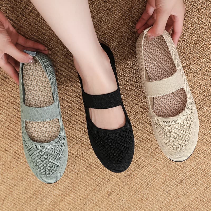 LGShoes รองเท้าลำลองผู้หญิง ส่งตรงจากประเทศไทย น้ำหนักเบา สวมใส่สบาย ไม่ลื่น ส่วนบนตาข่ายระบายอากาศได้ดี ดีไซน์เรียบง่าย รูปที่ 8