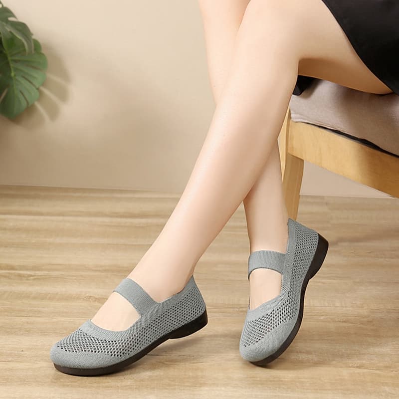 LGShoes รองเท้าลำลองผู้หญิง ส่งตรงจากประเทศไทย น้ำหนักเบา สวมใส่สบาย ไม่ลื่น ส่วนบนตาข่ายระบายอากาศได้ดี ดีไซน์เรียบง่าย รูปที่ 9