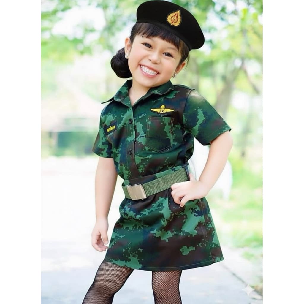 ชุดทหารลายพลางเด็กหญิง รูปที่ 1