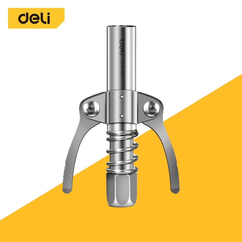 Deli หัวฉีดน้ำมันแรงดันสูง หัวอัดจารบี ปืนอัดจารบี เส้นผ่านศูนย์กลางหัว 15mm High Pressure Oil Nozzle รูปที่ 1