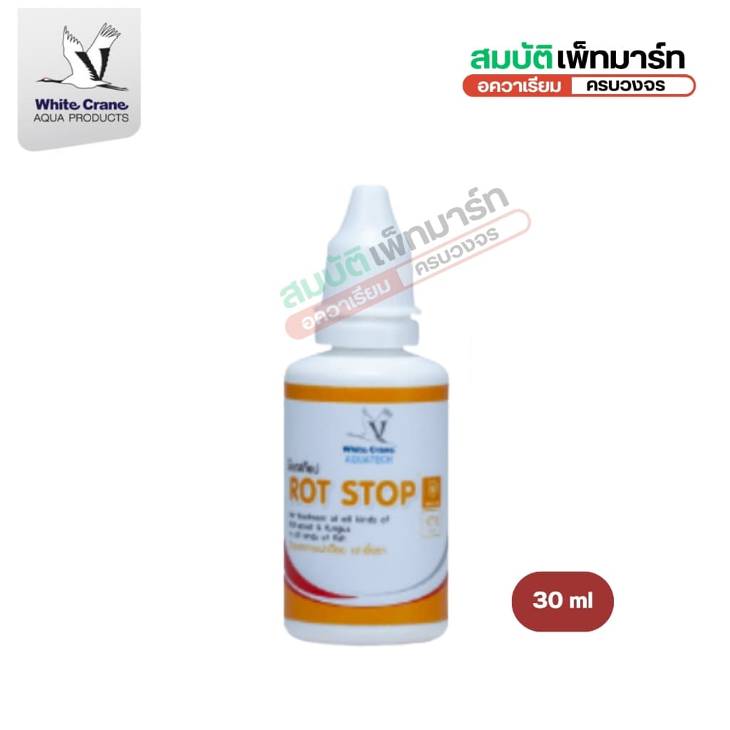 Rot Stop ร๊อตสต๊อป ควบคุมปรสิตภายนอก และป้องกันอาการที่เกิดจากเชื้อรา เน่าเปื่อย เหงือกเน่า ในปลา รูปที่ 5