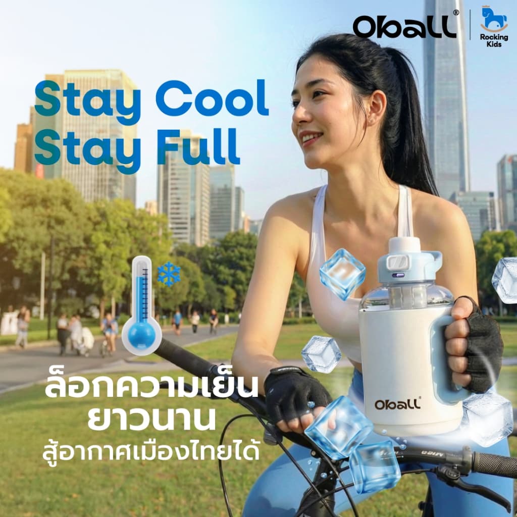 Oball Giant Sporty Cup Thai Exclusive Edition แก้วน้ำเก็บความเย็น ล็อกความเย็นสะใจ บูสพลังได้สุดแม็กซ์ รูปที่ 6