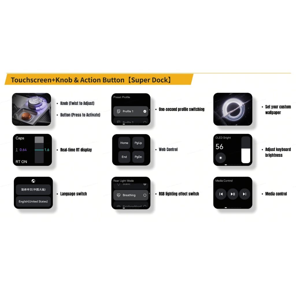 MelGeek Centauri 80 60 ประกันศูนย์ไทย Rapid Trigger Magnetic Keyboard Snaptap SOCD Centauri80 รูปที่ 4