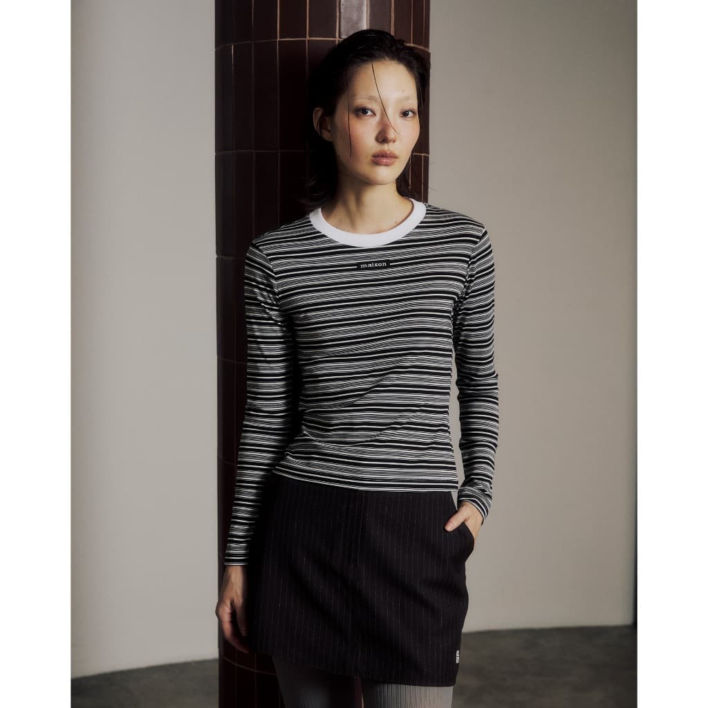 maison KEEPS | Loly Long Sleeve Top | เสื้อแขนยาว ลายทาง รูปที่ 9