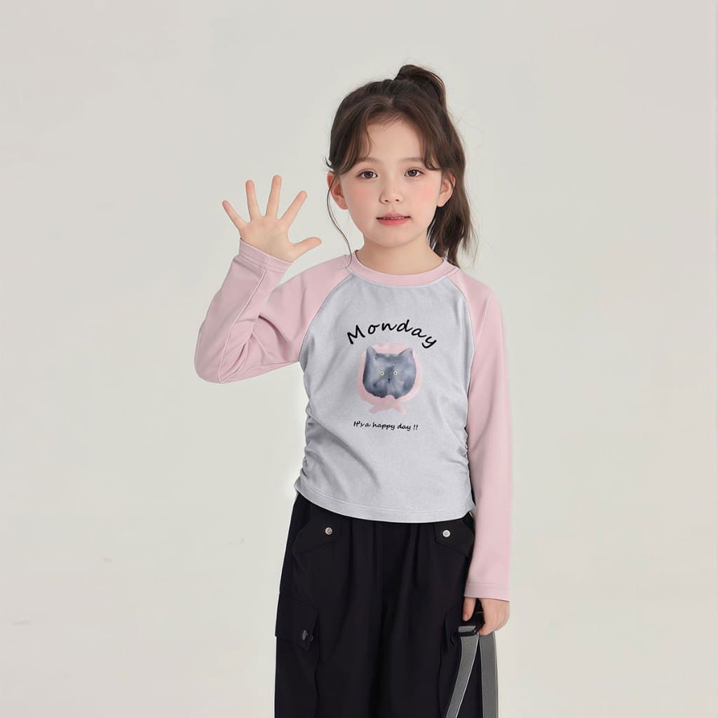 Beryl kidsเสื้อยืดเด็กหญิงเสื้อเด็กแขนยาว คอกลม พิมพ์ลายน่ารัก ลำลองใส่สบาย ใส่ได้หลายโอกาส ผ้านุ่ม งานดี รูปที่ 8
