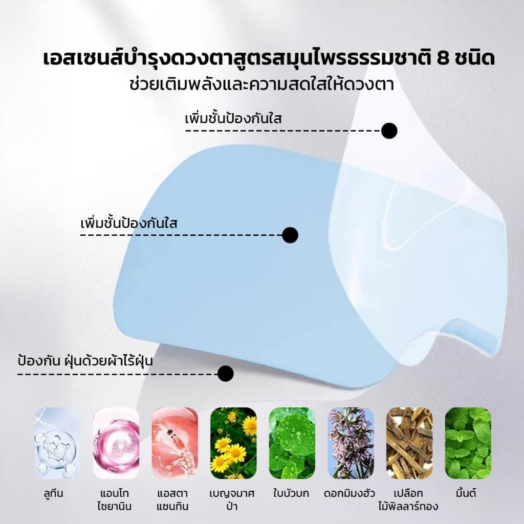 Cooling Eye Mask มาสก์เจลเย็นสำหรับรอบดวงตา ลดอาการบวมรอบดวงตา ช่วยให้ดวงตาดูสดใสขึ้น รูปที่ 6