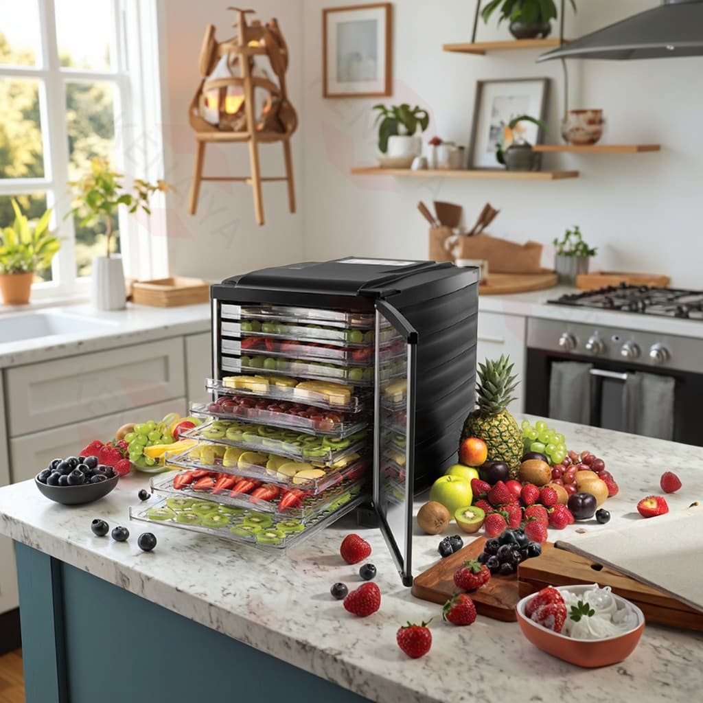 เครื่องอบผลไม้ จุได้เยอะ 5-12 ชั้น Food Dryers ตู้อบผลไม้แห้ง ปรับความร้อนได้ เตาอบลมร้อน ตู้อบแห้ง รูปที่ 7