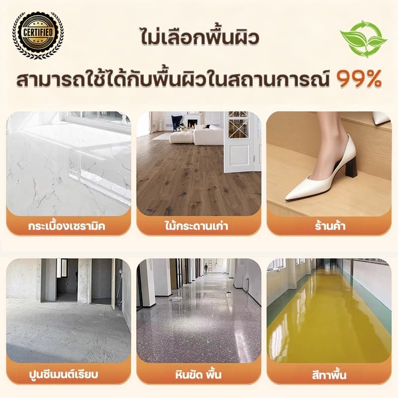 ไม่หลุดออกใน 100 ปี กระเบื้องยาง MITUR 36pcs/10pcs ไม่จางหาย ไม่กลัวพื้นขรุขระ ห้องนั่งเล่น กระเบื้องปูพื้น รูปที่ 6
