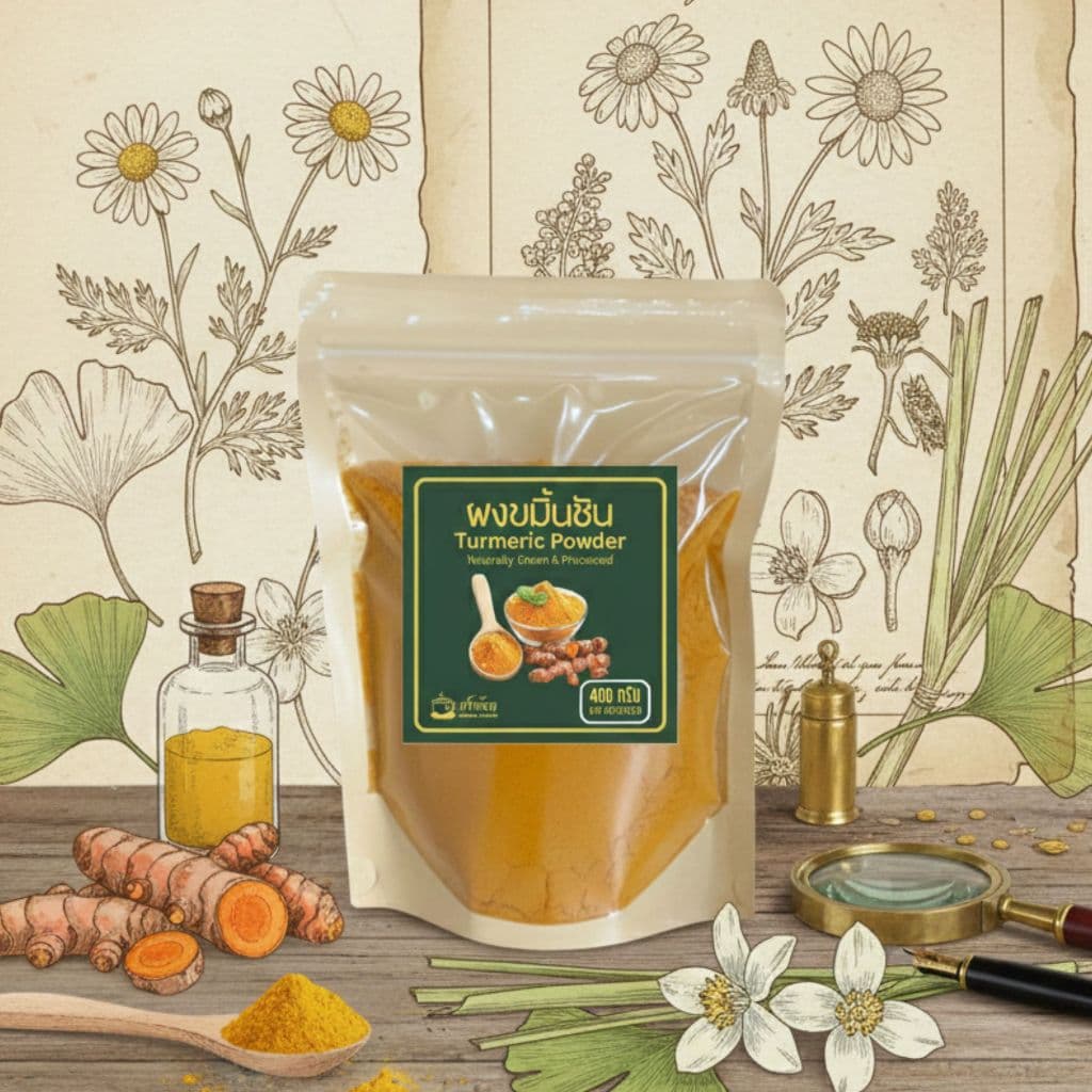 ผงขมิ้นชัน 100% Turmeric Powder ผงชงดื่ม Golden Milk ไม่มีสารปรุงแต่ง รูปที่ 6