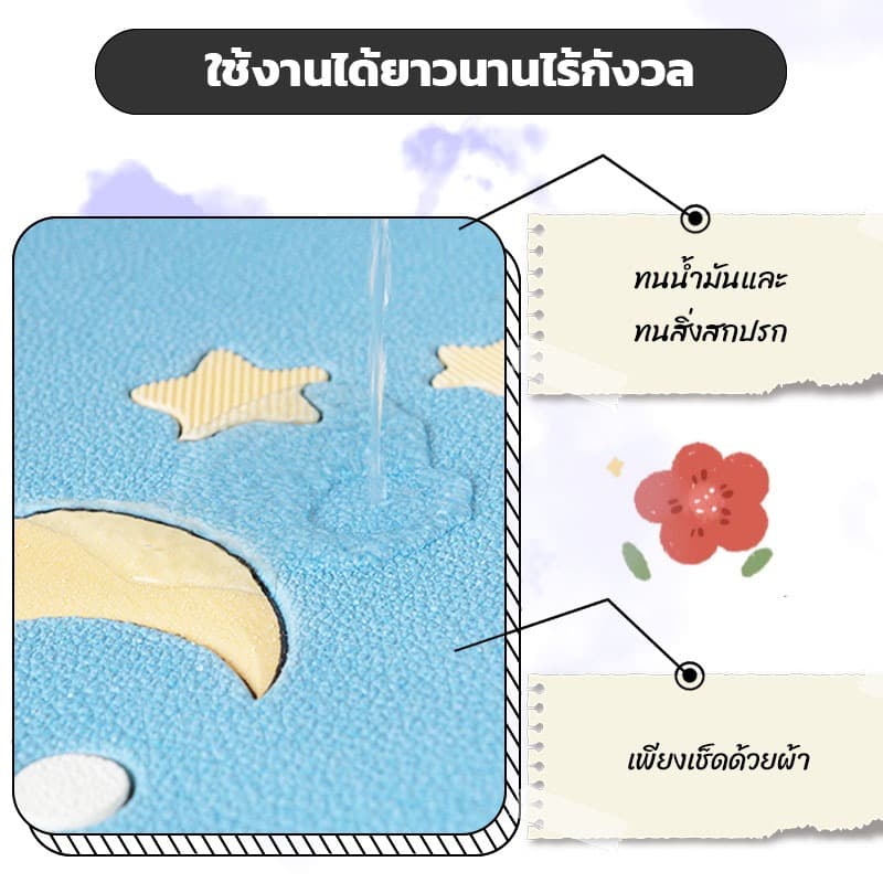 3D วอลเปเปอร์ติดผนัง แผ่นกันกระแทก เด็ก สติกเกอร์วอลเปเปอร์ แผ่นโฟมกันกระแทก วอลเปเปอร์ ติด รูปที่ 6