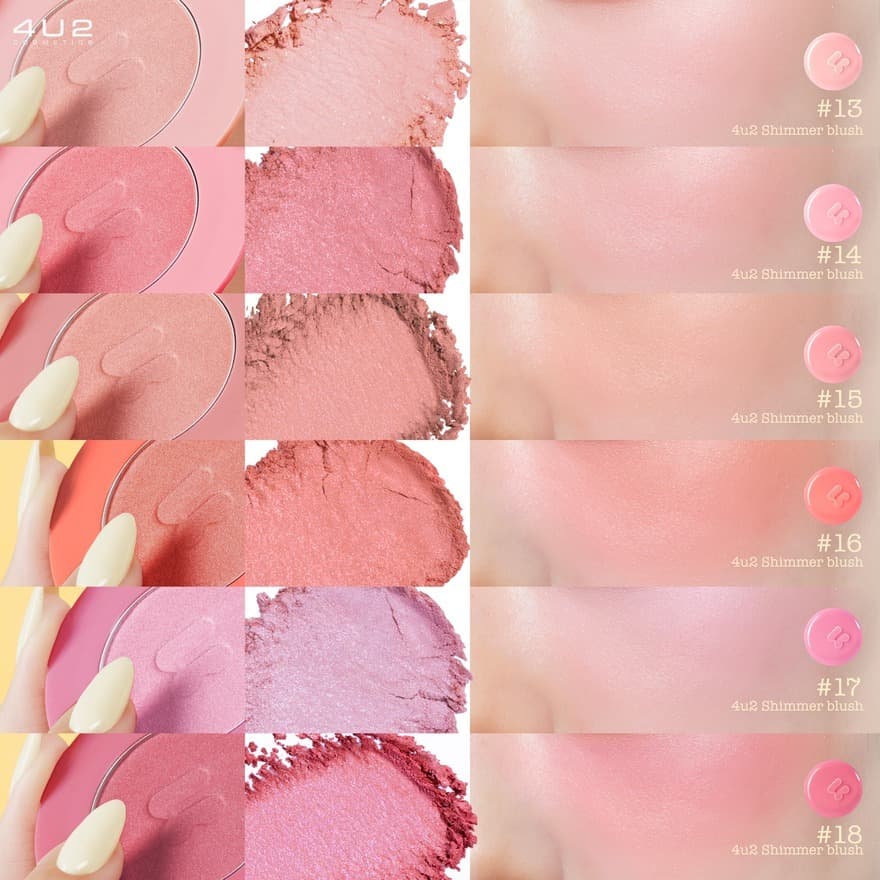 4U2 BLUSH ON SHIMMER 3.1g. 13-18 รูปที่ 2