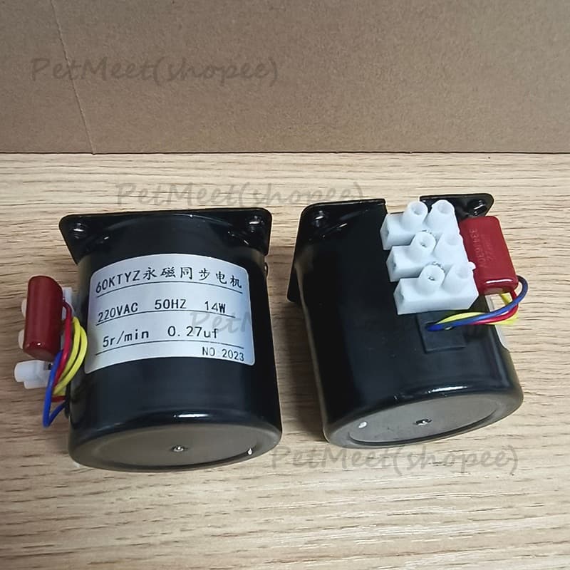 ถูกมอเตอร์60ktyz มอเตอร์แม่เหล็กถาวร 2.5/5/10/15รอบ มอเตอร์ไฟฟ้า 220v มอเตอร์เกียร์ มอเตอร์รอบต่ำ มอเตอร์ซิงโคร รูปที่ 7