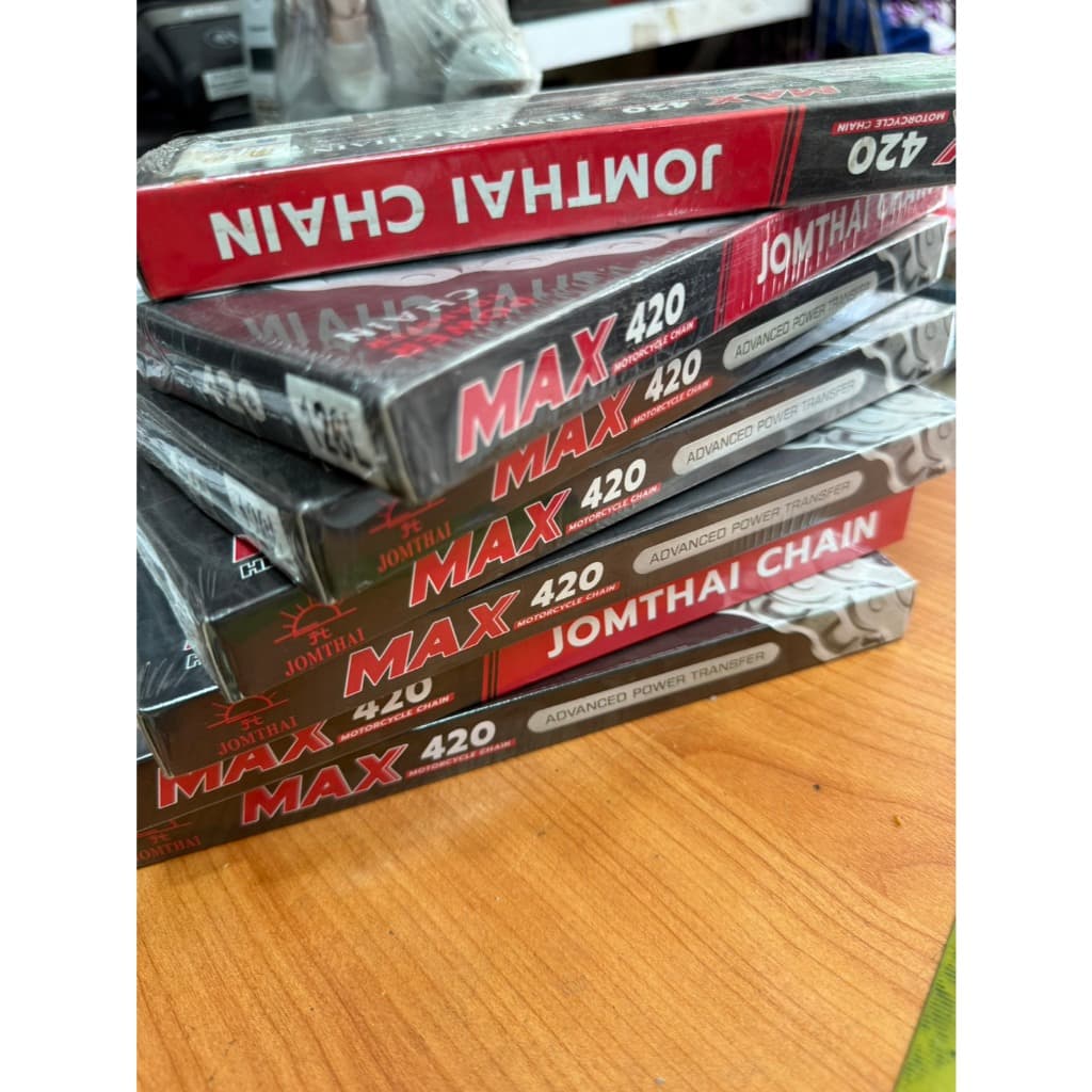 โซ่พระอาทิตย์ แท้ 420 104ข้อ106ข้อ 108ข้อ 112ข้อ 120ข้อ 132ข้อ โซ่รถมอเตอร์ไซด์ สินค้าคุณภาพอย่างดี รูปที่ 2