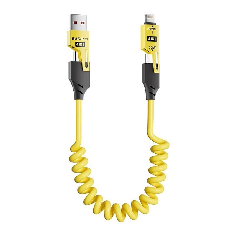 สายชาร์จเร็ว 65W Type-c/USB-A ถึง L+ C สาย 4 ใน 1 Fast Charging สายไฟอะแดปเตอร์สําหรับ Android/Phone รูปที่ 6